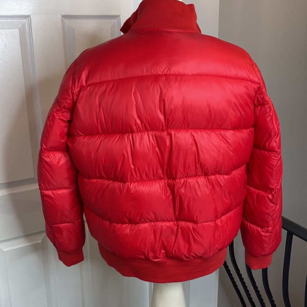 Gap Red Puffer Bomber Jacket - image 4